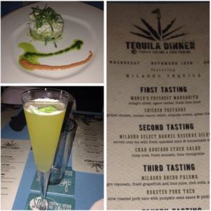 crab avocado salad & Tequila cocktail