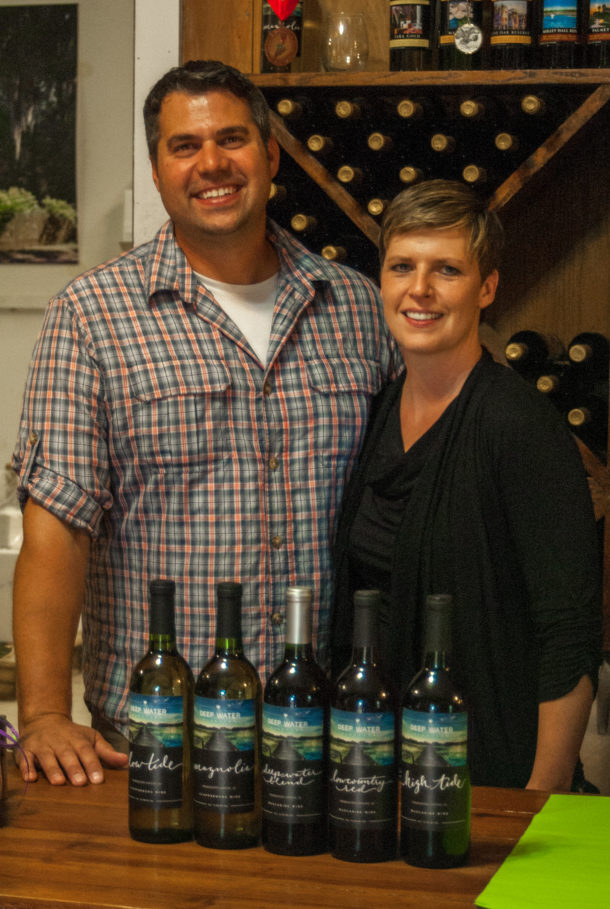 Jesse and Andrea, the new owners of Deep Water Vinyards. Photo: Dinwiddie Photography