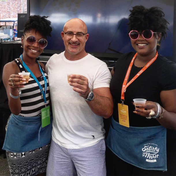With Jim Cantore at the Culinary Stage